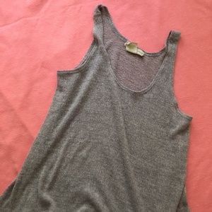 grey knit tank